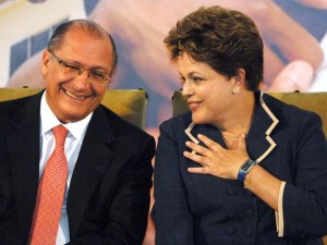Dilma e Geraldo Alckmin