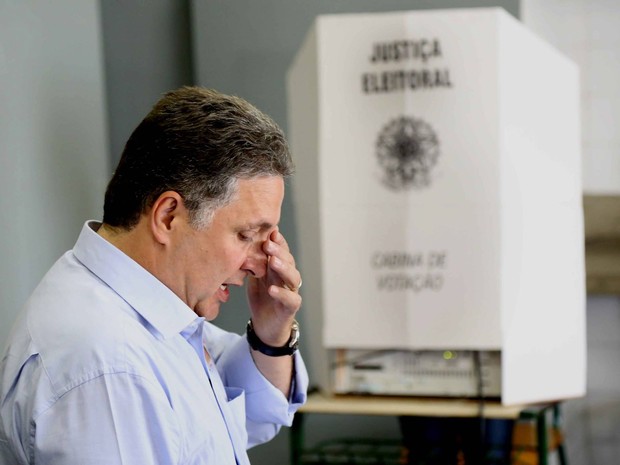Garotinho ao votar em Campos. Ele foi preso nesta quarta-feira (Foto: Leonardo Berenger / Agência Berenger)